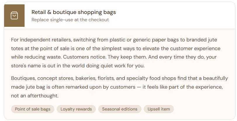 retail & boutique shopping